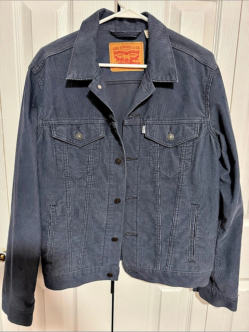 Levi's Vintage Corduroy Trucker Jacket in Blue Size Medium